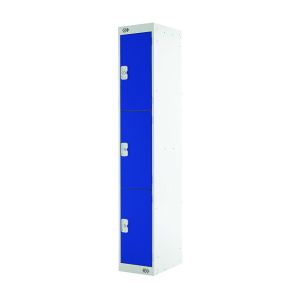 Three Compartment Locker 450 Blue