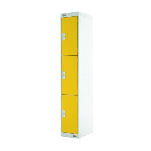 Three Compartment Locker 450 Yellow