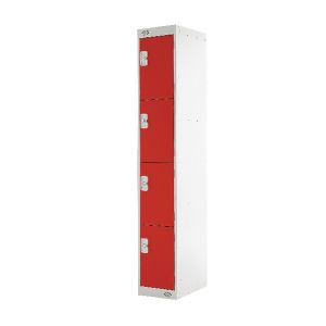 Four Compartment Locker 450 Red