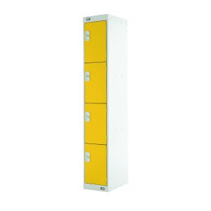 Four Compartment Locker 450 Yellow