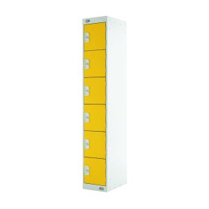 Six Compartment Locker 450 Yellow