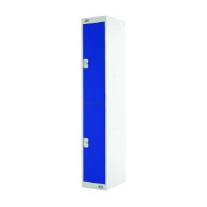 Express Std Locker 2 Door Grey/Blue