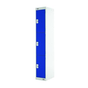 Express Std Locker 3 Door Grey/Blue