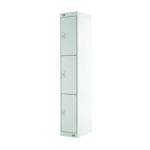Express Standard Locker 3 Door Grey