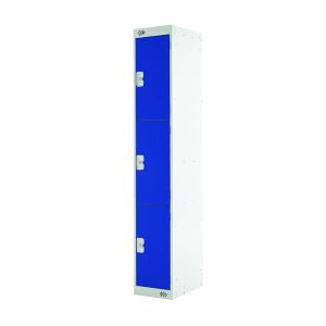 Three Comp Express Std Locker Blue