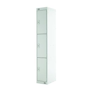 Three Comp Express Std Locker Grey