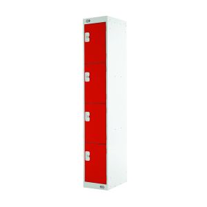 Four Comp Express Std Locker Red