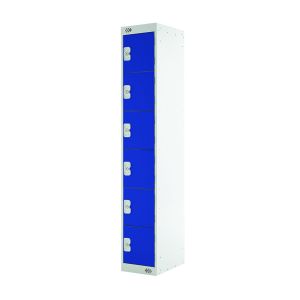 Six Comp Express Std Locker Blue