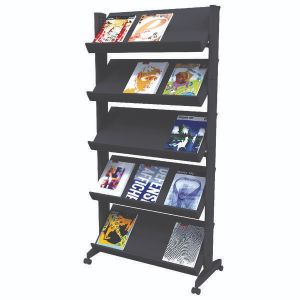 Wide Mobile Literature Display Stand