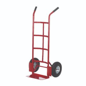 Barton Pneumatic Tyre Sack Truck Red