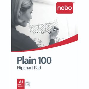 Nobo Flipchart Pad 100Sht A1 Wht Pk2