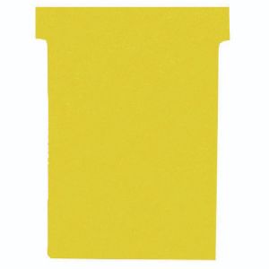 Nobo T-Card Size 2 Yellow Pk100