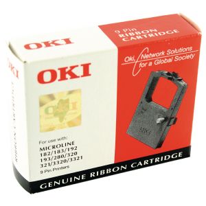 Oki Fabric Ribbon Cstt Microline Blk