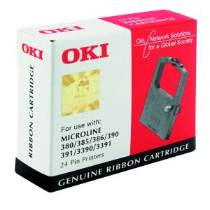 Oki ML300 24 Pin Black FabricRibbon