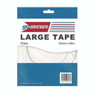 GoSecure Large Tpe 25mmx66m Clr Pk24