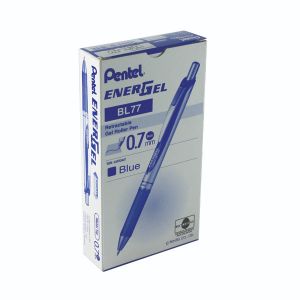 Pentel Retract Metal Tip Blue Pk12