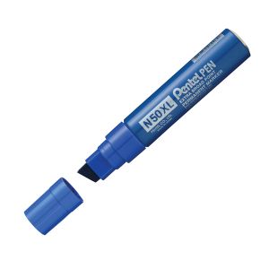Pentel Marker Chisel Tip Blue Pk6