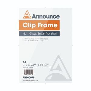 Announce A4 Metal Clip Frame