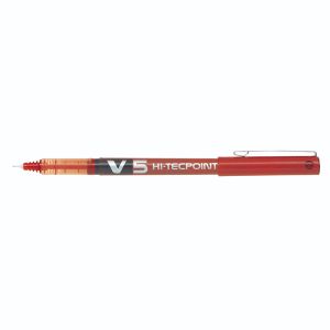 Pilot V5 Liquid Ink Pen Red Box 12