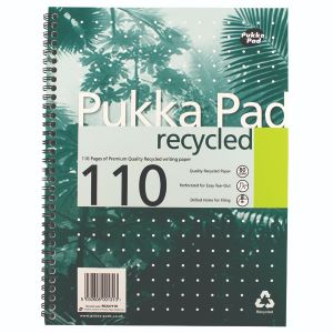 Pukka Recycled Wirebound Pad A4 Pk3
