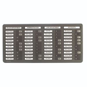 Indesign 40 Name In/Out Board Grey
