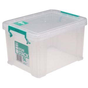 Storestack 5L Storage Box Clear