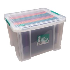 Storestack Storage Box Clear 36L