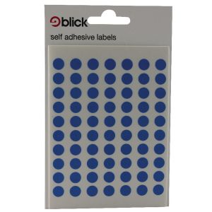 Blick Coloured Lbls 8mm Blue Pk9800