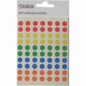 Blick Colored Lbls 8mm Ast Pk7000