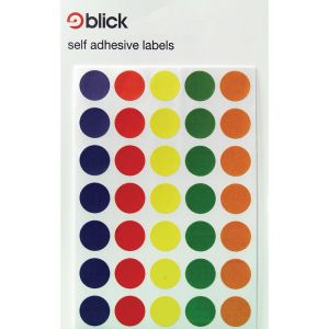 Blick Colored Lbls 13mm Ast Pk2800