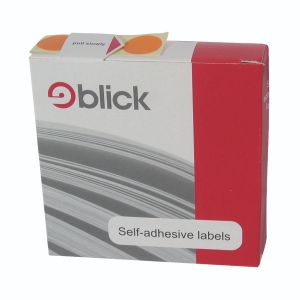 Blick Disp S/A Label 19mm Orange Pk1