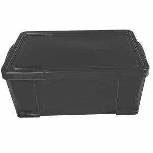 Really Useful 64L Rcyc Stor Box Blk