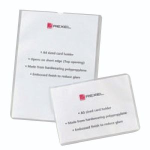 Rexel Card Holders A4 Clear Pk25