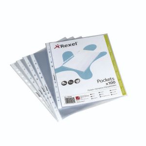 Rexel Quality A5 Pocket Clear Pk100