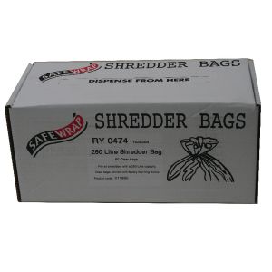 Safewrap Shredder 250 L Bags Pk50