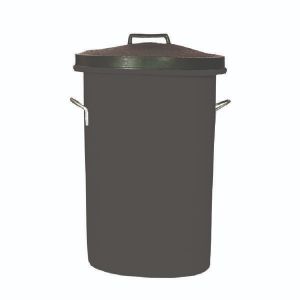 HD Storage Bin with Lid/Handles Blk