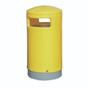 Outdoor Hooded Top Bin 75L Yellow Outdoor Hooded Top Bin 75L Yellow