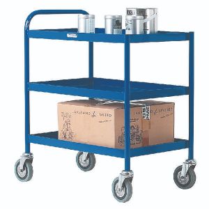 3 Shelf General Trolley Blue 331493