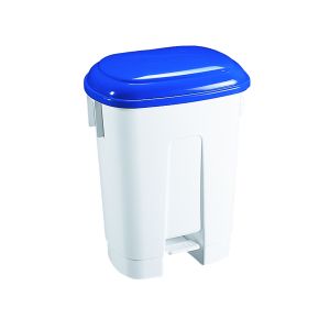 60 L Plastic Bin White/Blu 348013