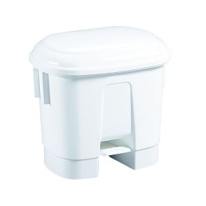 30 Litre White Plastic Bin 348020