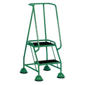 Green 2 Tread Steps Ladder 385132