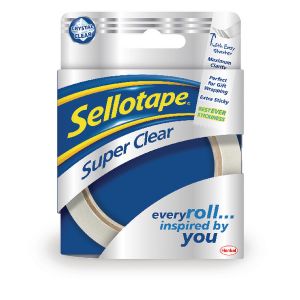 SelloTpe 24mmx50m Super Clr Tpe Pk6