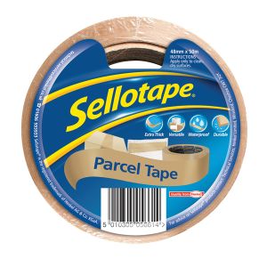 Sellotape Parcel Tape Brown Pack 8