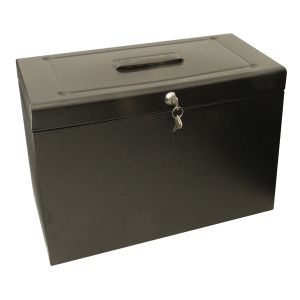 Cathedral Foolscap File Box Blk Hobk