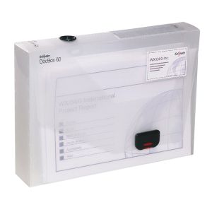 Snopake A4 60Mm Clear Document Box