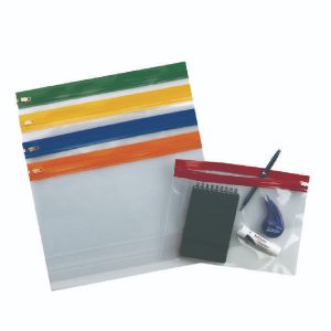 Snopake Zippa Bag A4 Assorted Pk25