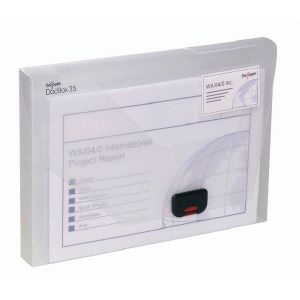 Snopake A4 25Mm Clear Document Box