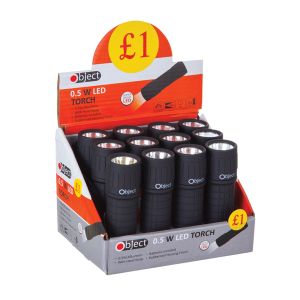Object LED Torch 30 Lumens Pk12