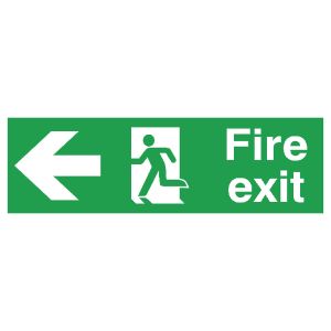 Signslab Fire Exit R/M Arw L PVC