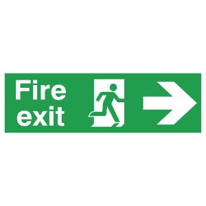 Signslab Fire Exit R/M Arw R PVC